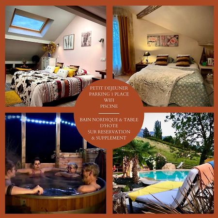 A La Marc'Quize Chambres D'Hotes, Petit Dejeuner Compris, Avec Piscine A Debordement En Exterieur, Bain Nordique A 38 Degres En Prestation Supplement Sur Reservation Horaire Anticipee 1 Place De Parking Gratuite Sur Place Mouxy Екстер'єр фото
