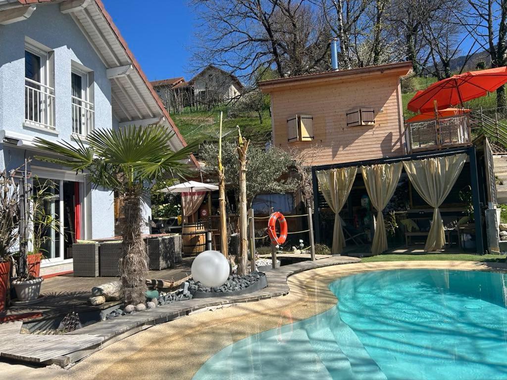 A La Marc'Quize Chambres D'Hotes, Petit Dejeuner Compris, Avec Piscine A Debordement En Exterieur, Bain Nordique A 38 Degres En Prestation Supplement Sur Reservation Horaire Anticipee 1 Place De Parking Gratuite Sur Place Mouxy Екстер'єр фото